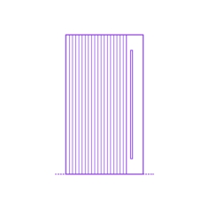 Buildings Pivot Doors Edge Panel Slats Sketch Drawing Svg, Free Vectors File